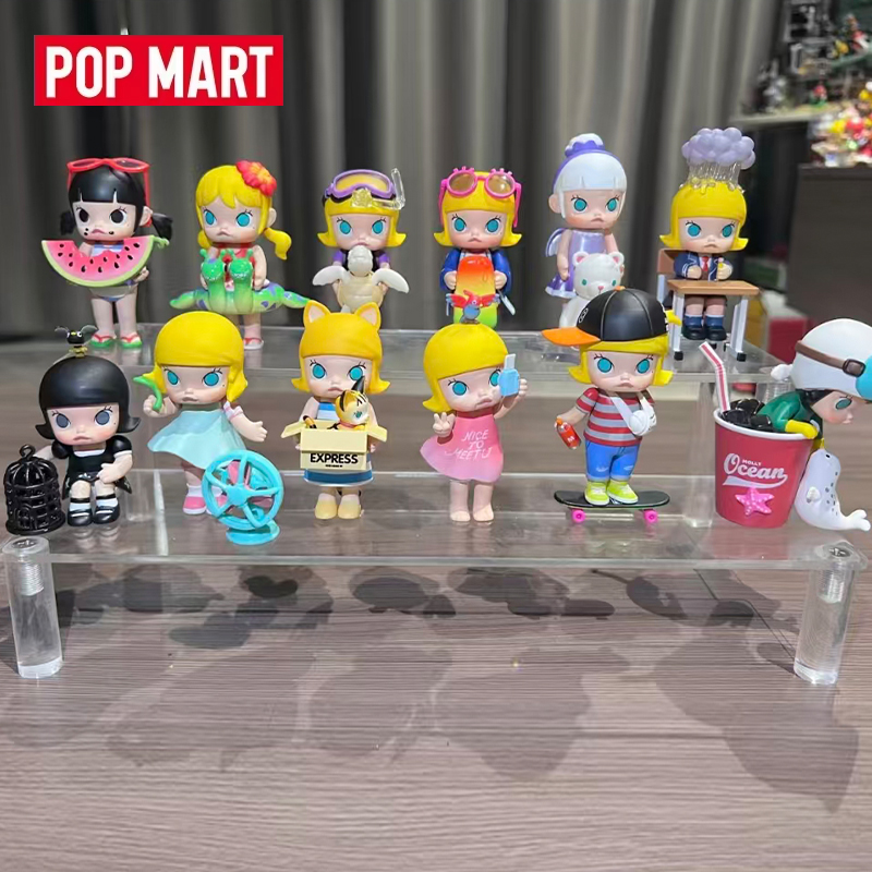 Model Kit Anime Girl - ป๊อปมาร์ท มอลลี่ ซีรีส์วัยเด็กของฉัน กล่องสุ่มของเล่น ตุ๊กตาอนิเมะน่ารัก ของตกแต่งโต๊ะทำงาน
