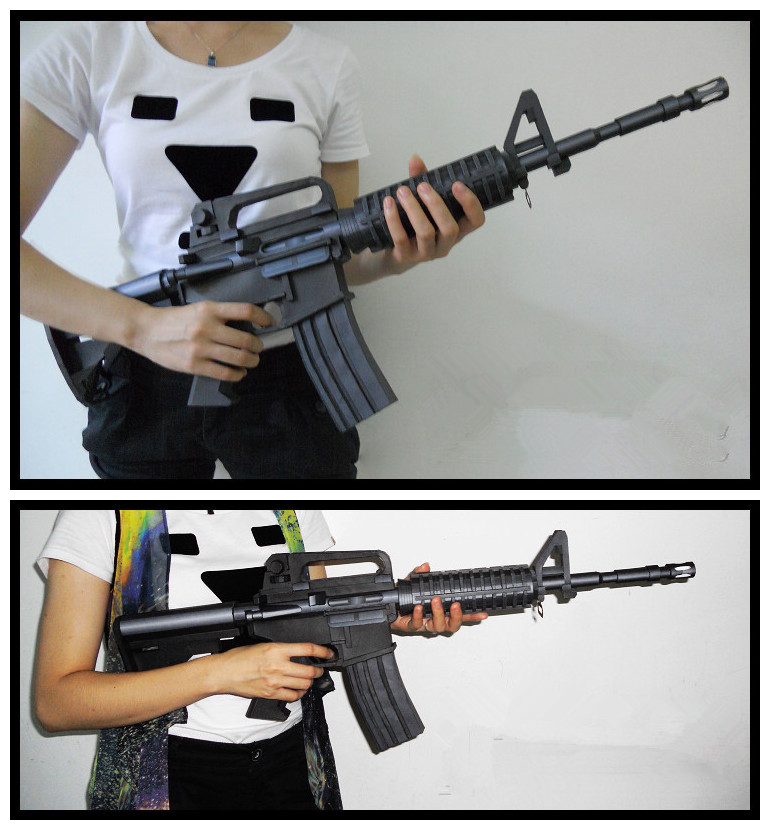 Model Kit Fantasy - 1:1ช่วยชีวิตปืนไรเฟิล M4A1โคลท์ชุดทหารปืนไรเฟิลขนาด757มม. = 30 